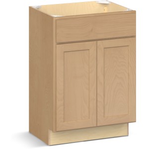 RELIABILT Parkstone II Vanity Base, Wheat Stained, 24" W, 2 Doors, Fully Assembled - 641215 | Lowe's Pro Supply